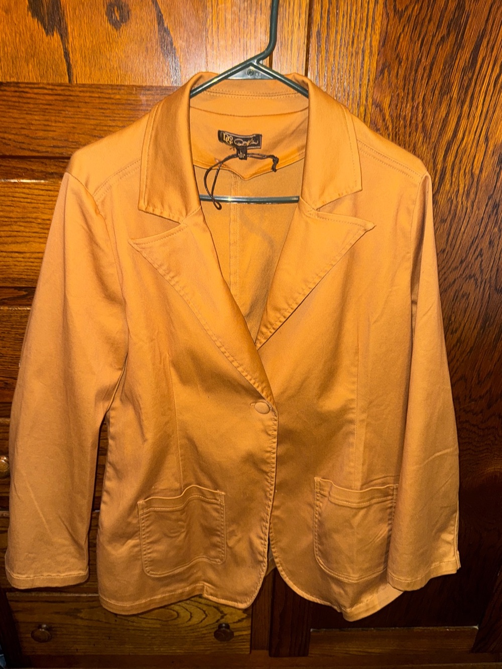 DG2 by Diane Gilman Camel Single-Button Blazer NWOT